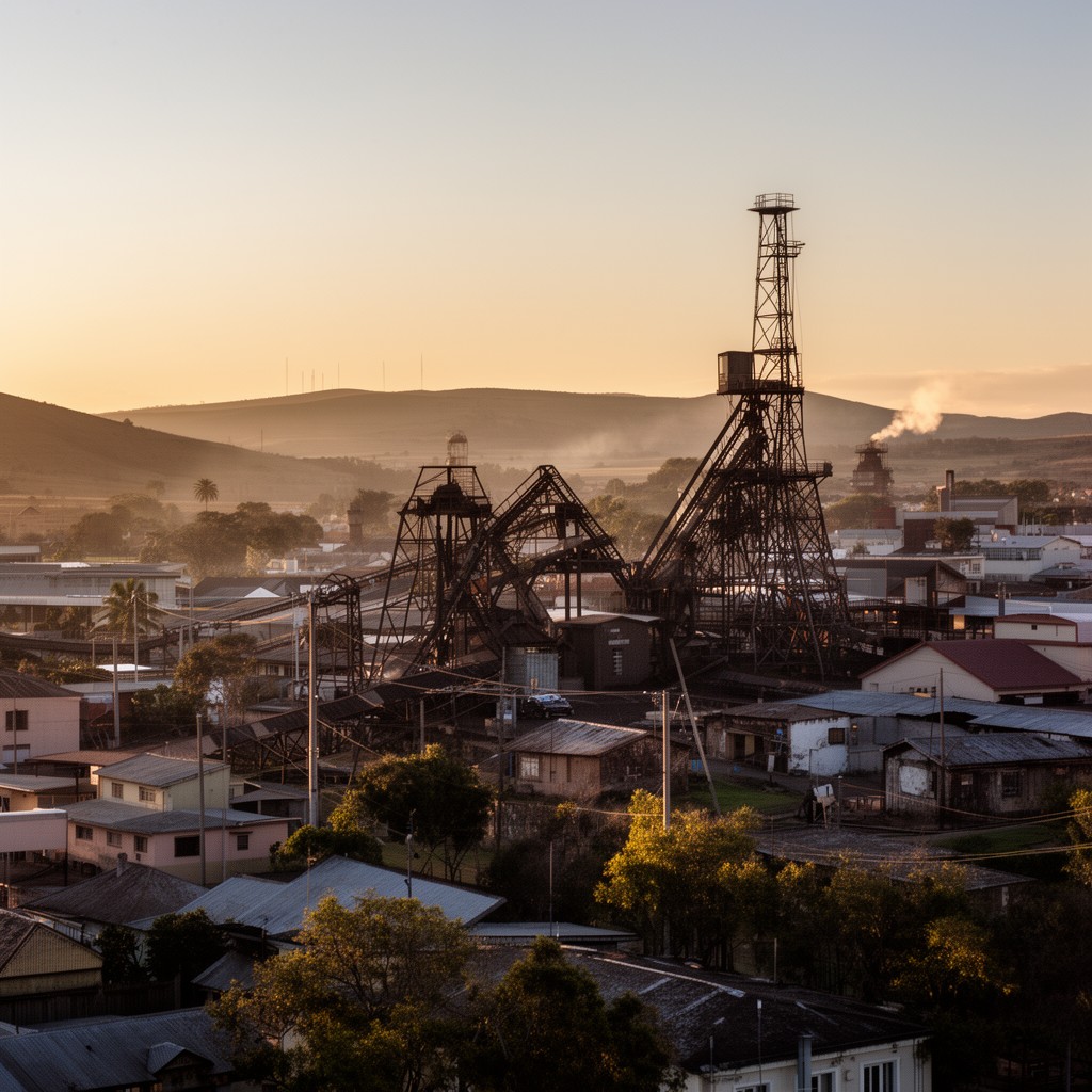 AI-generated illustration of Newcastle, Natal