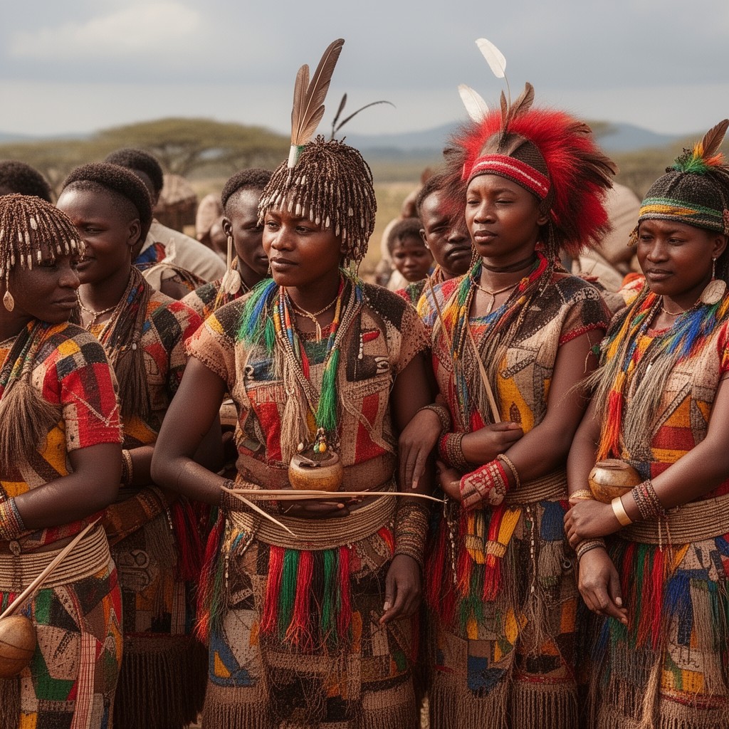 AI-generated illustration of Zulu people