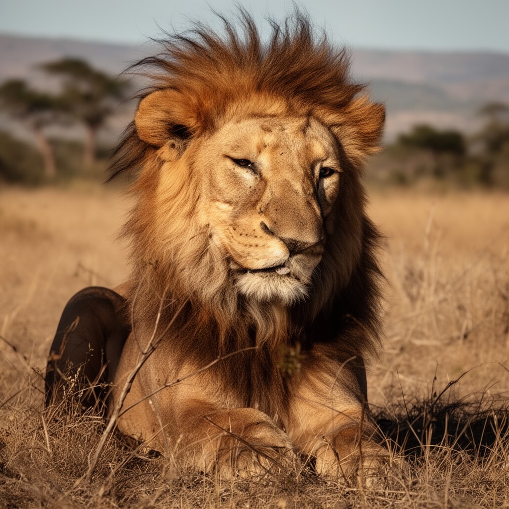 AI-generated illustration of Lion of the West