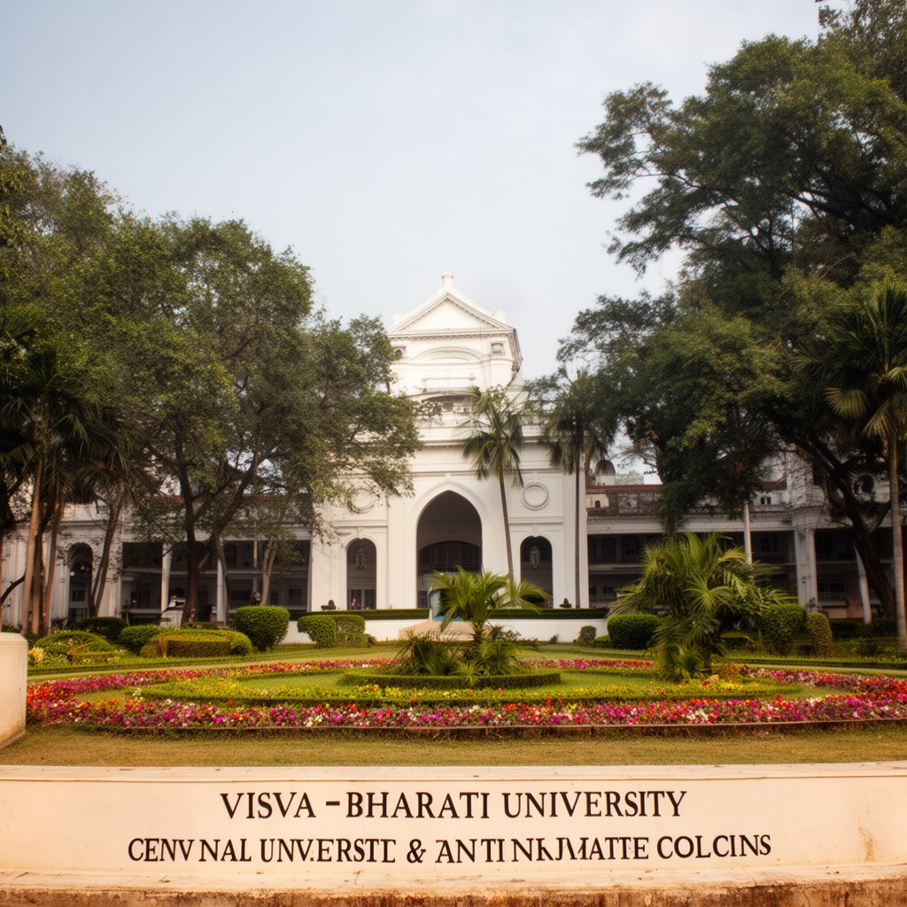 AI-generated illustration of Visva-Bharati University