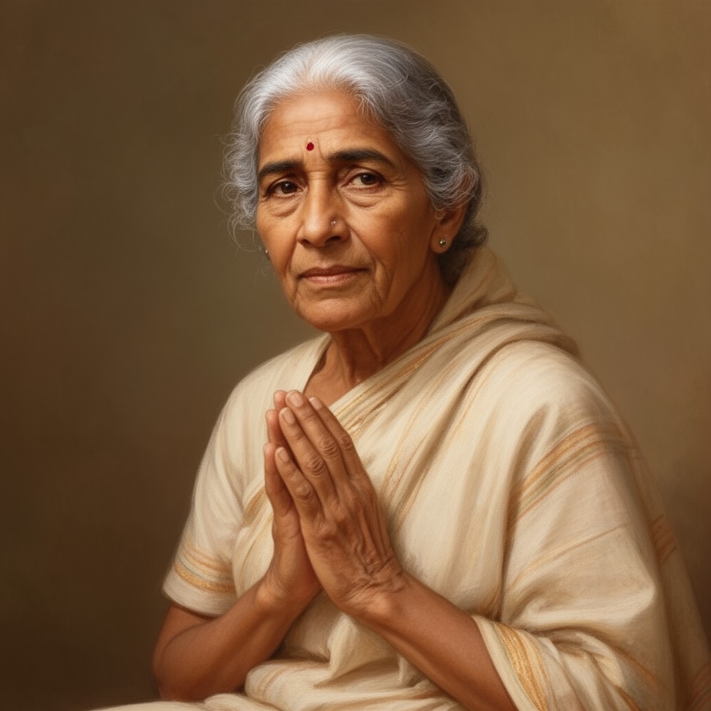 AI-generated illustration of Sarada Devi