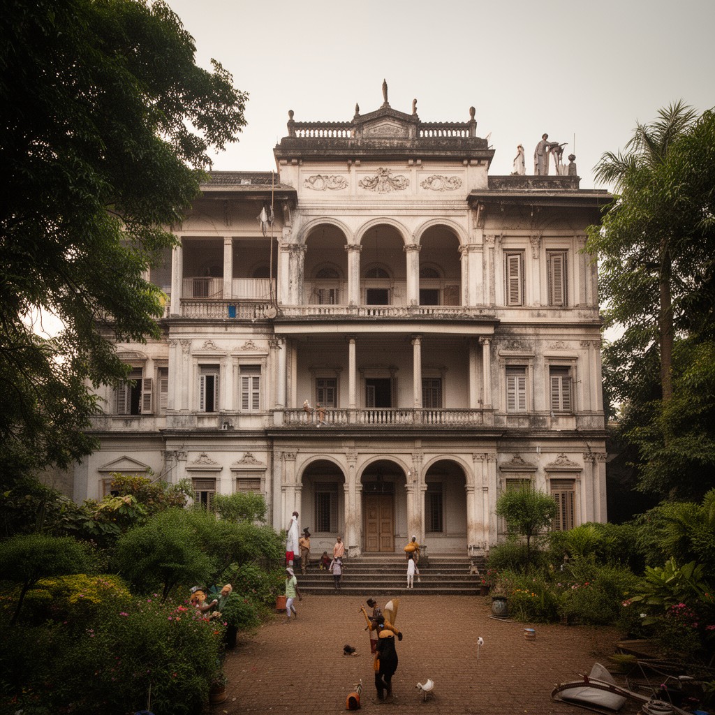 AI-generated illustration of Jorasanko Thakur Bari