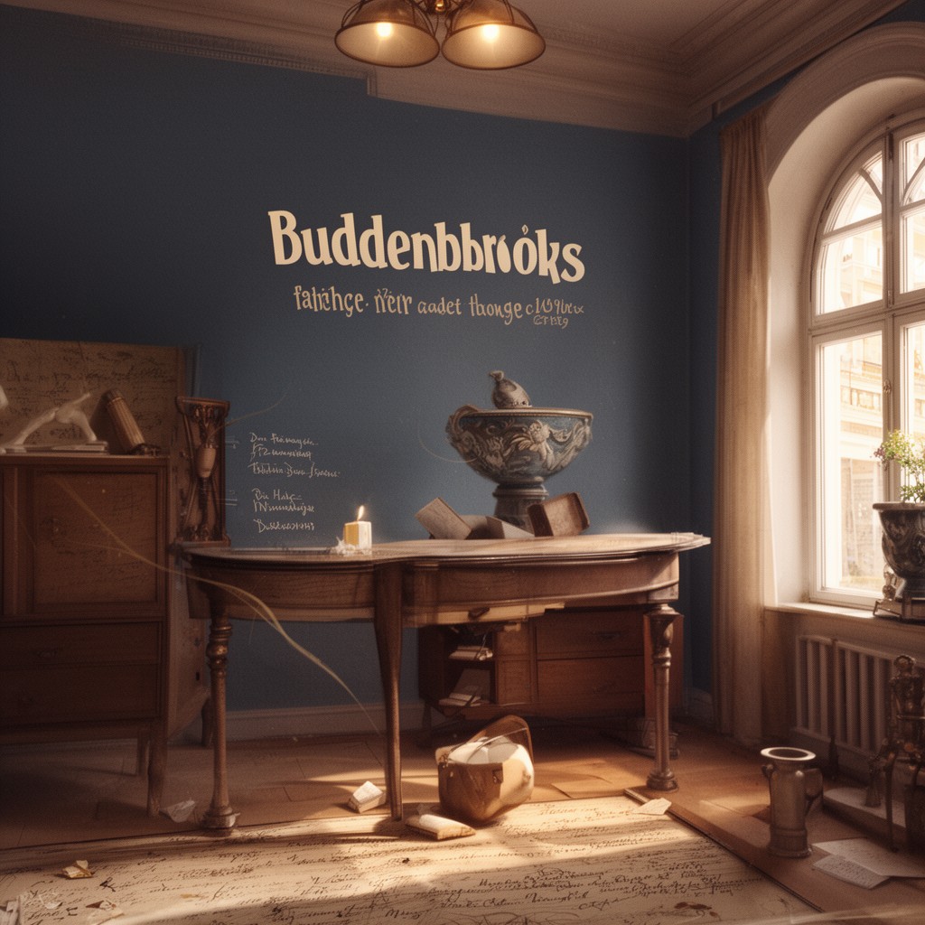 AI-generated illustration of Buddenbrooks