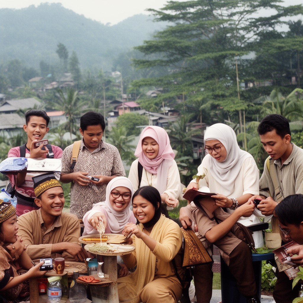 AI-generated illustration of Malay peoples