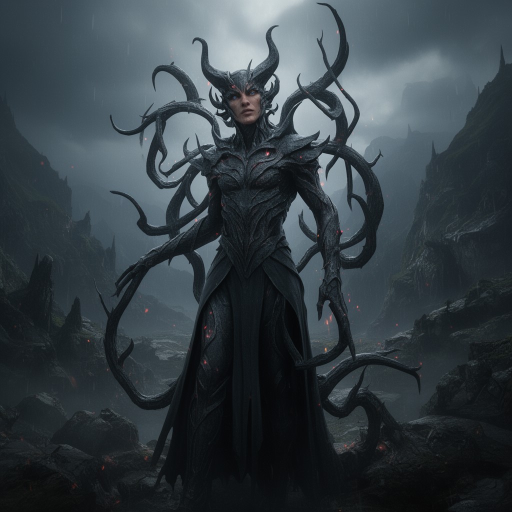 AI-generated illustration of Sauron (voice and motion capture)