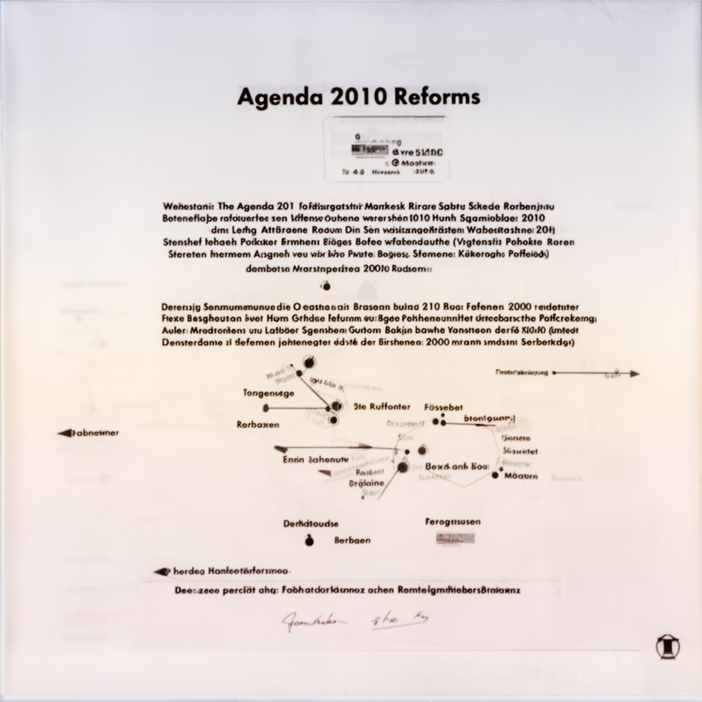 AI-generated illustration of Agenda 2010 reforms
