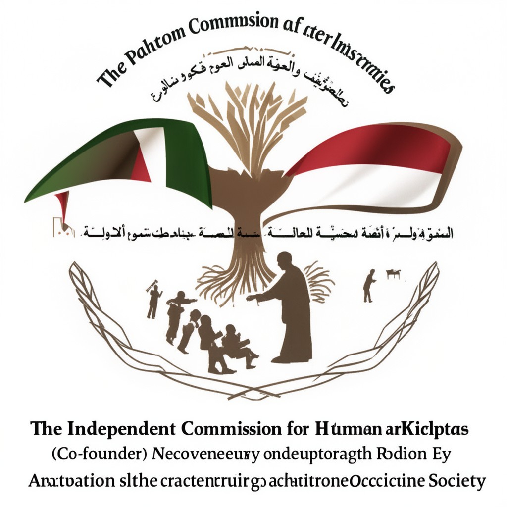 AI-generated illustration of The Independent Commission for Human Rights (Palestine) (co-founder)