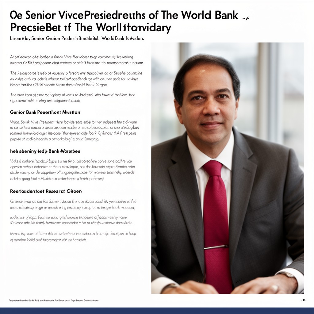 AI-generated illustration of Senior Vice President of the World Bank