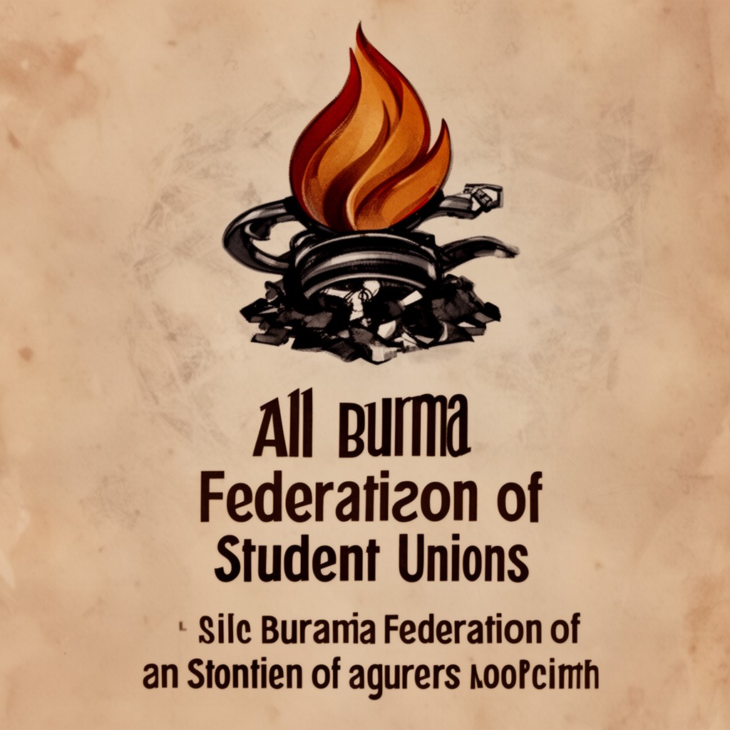 AI-generated illustration of All Burma Federation of Student Unions
