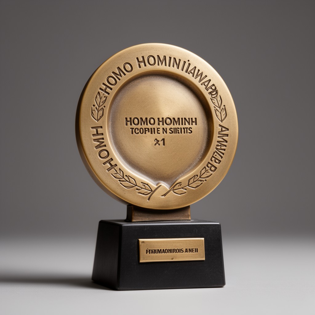 AI-generated illustration of Homo Homini Award