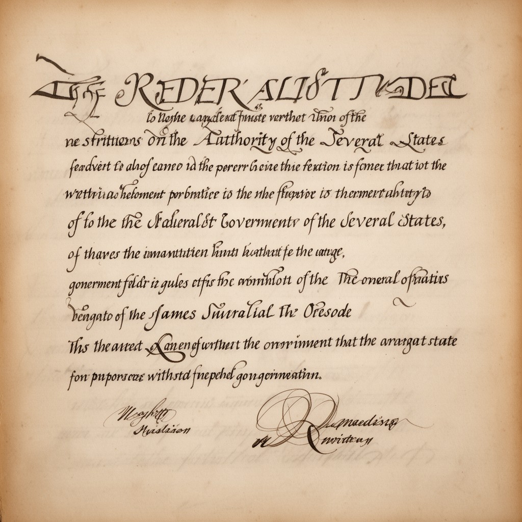 AI-generated illustration of Restrictions on the Authority of the Several States