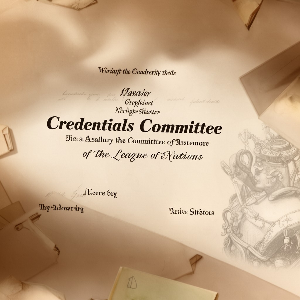 AI-generated illustration of Credentials Committee
