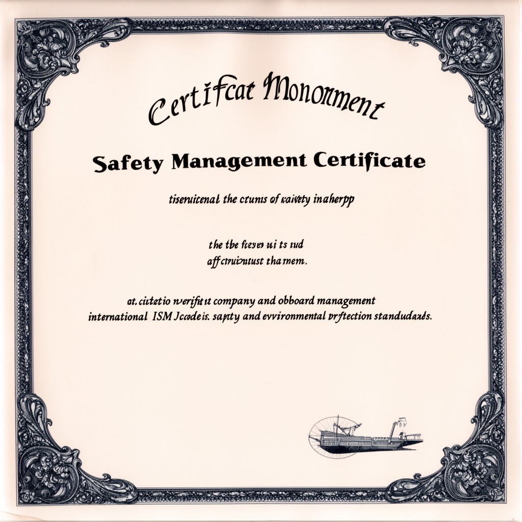 AI-generated illustration of Safety Management Certificate