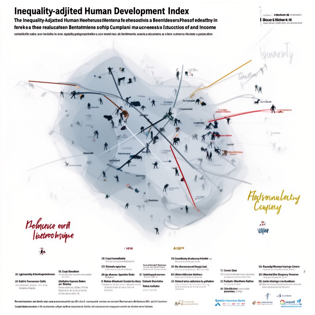 AI-generated illustration of Inequality-adjusted Human Development Index