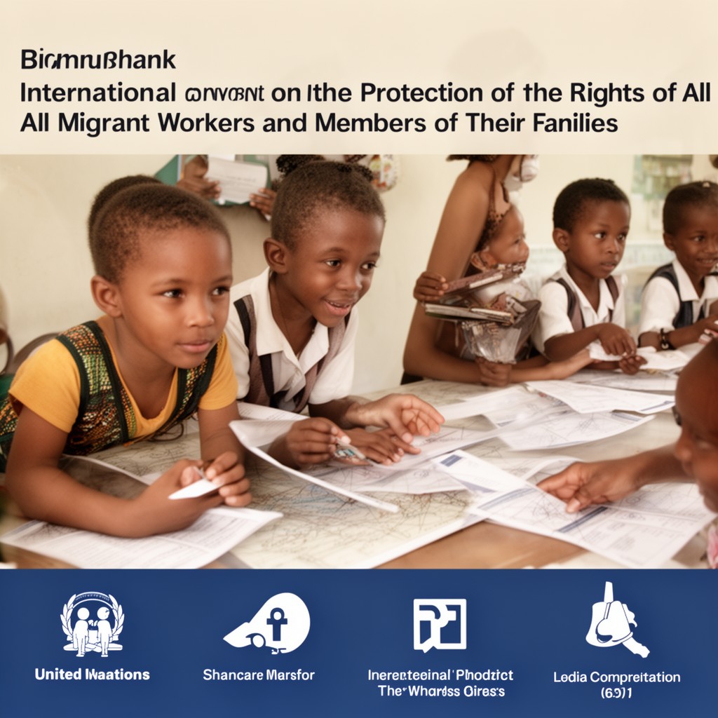 AI-generated illustration of International Convention on the Protection of the Rights of All Migrant Workers and Members of Their Families