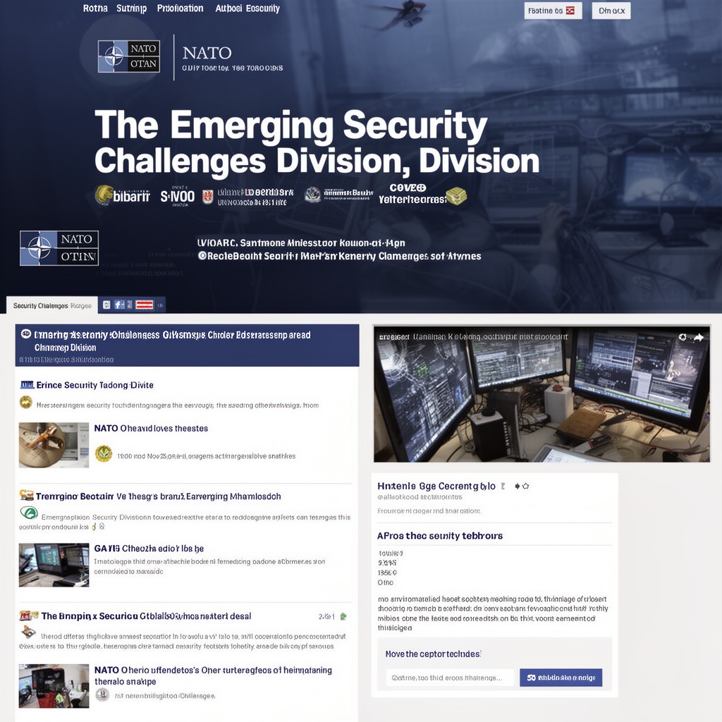 AI-generated illustration of Emerging Security Challenges Division
