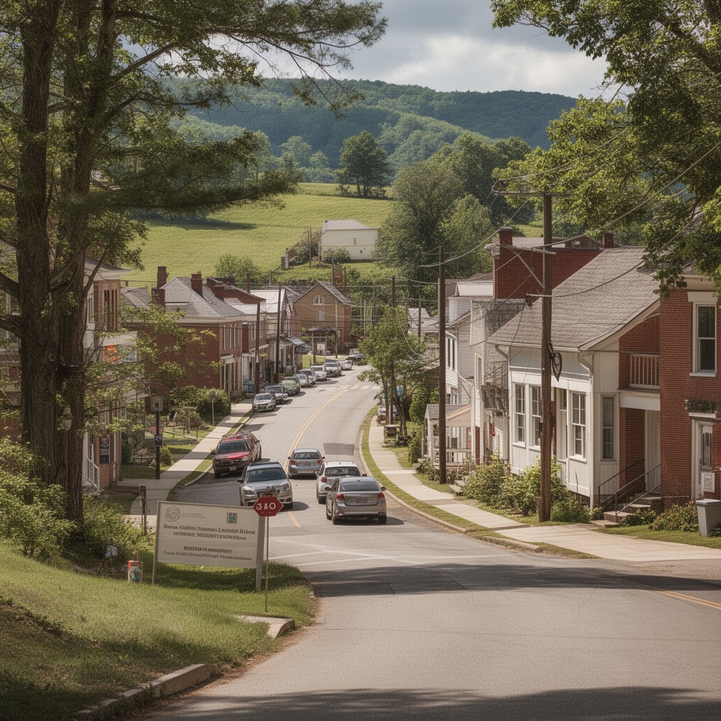 AI-generated illustration of Bethany, Virginia, United States