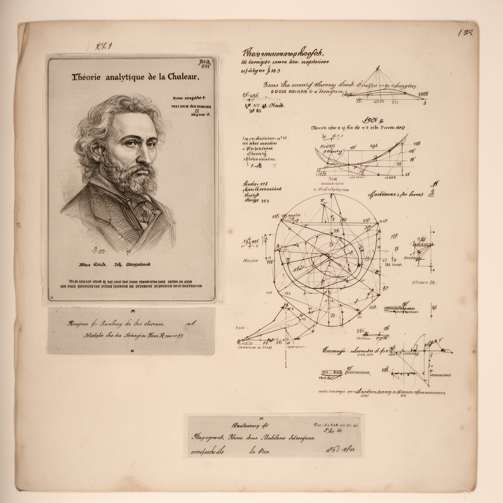 AI-generated illustration of Théorie analytique de la chaleur