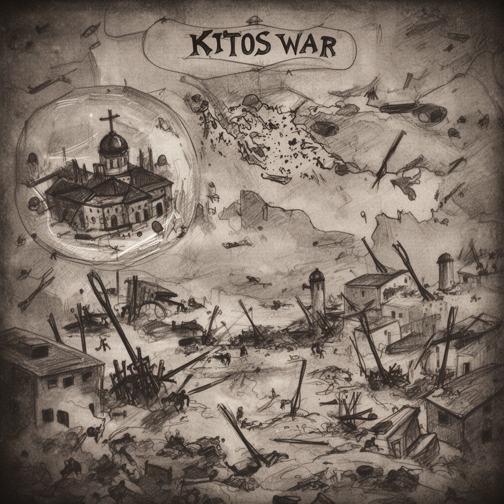 AI-generated illustration of Kitos War