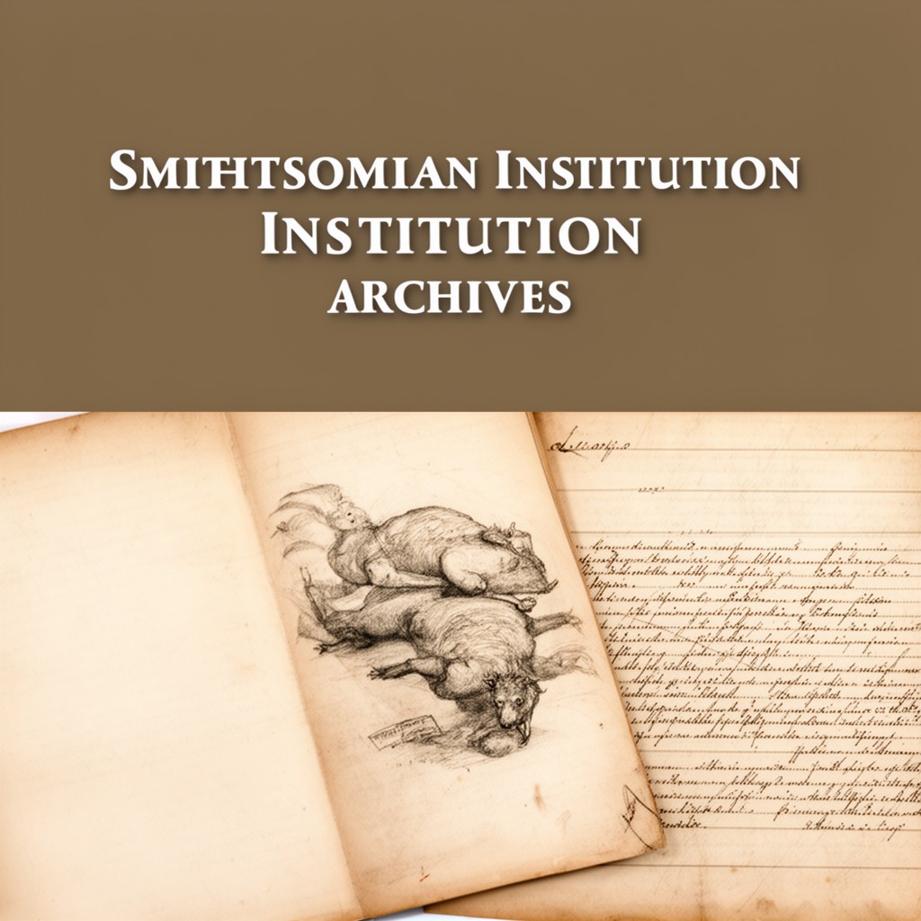 AI-generated illustration of Smithsonian Institution Archives