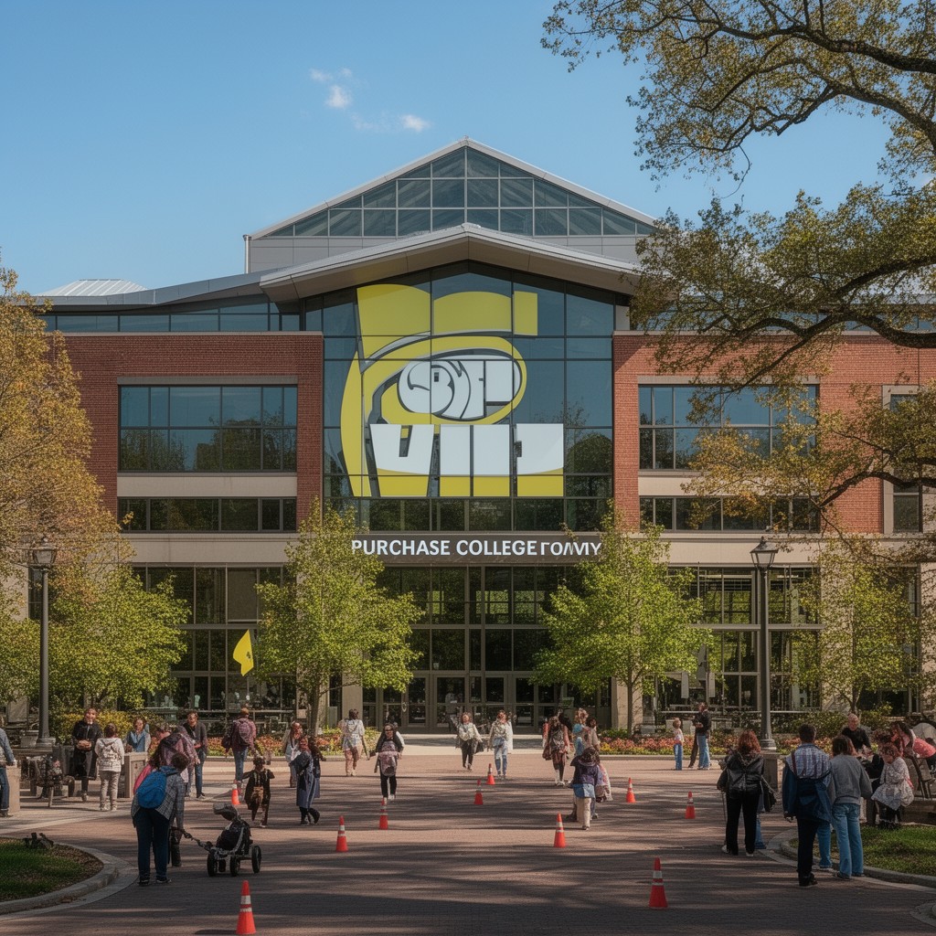 AI-generated illustration of Purchase College, SUNY