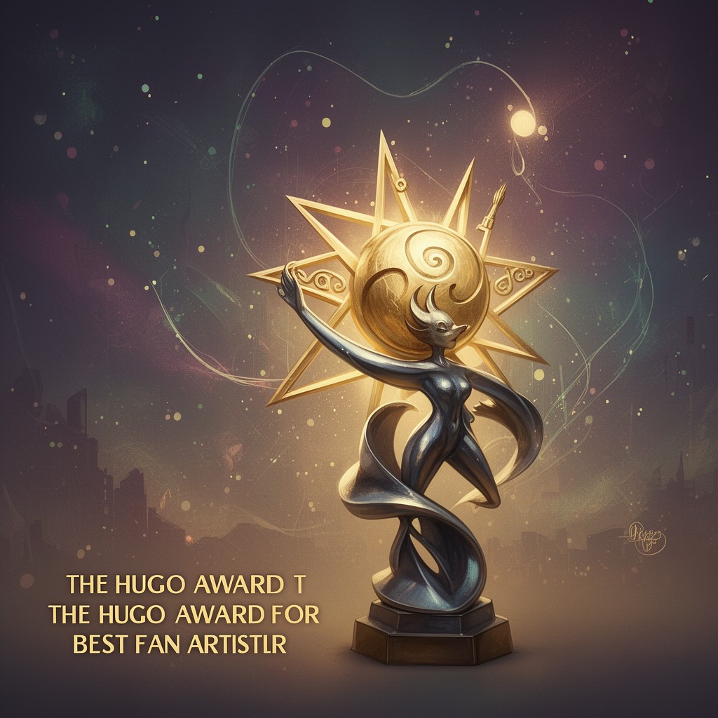 AI-generated illustration of Hugo Award for Best Fan Artist