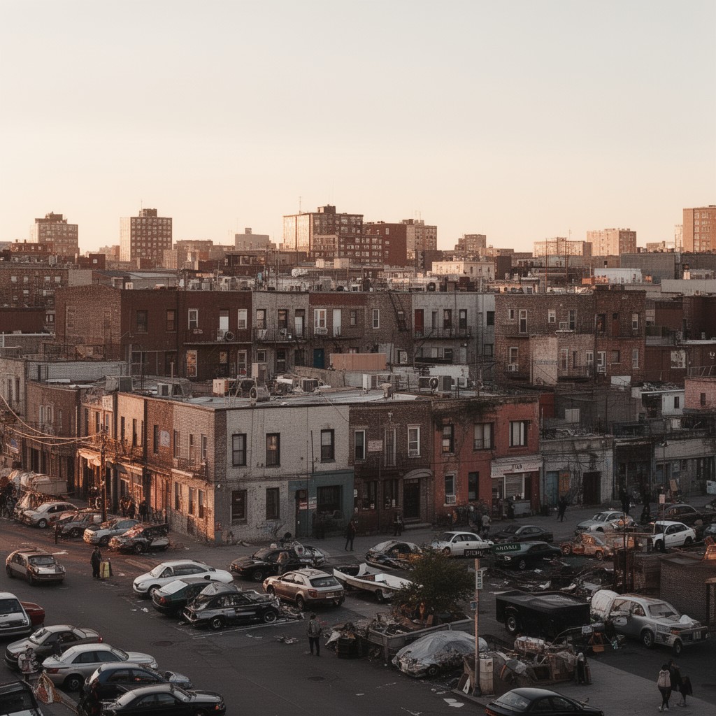 AI-generated illustration of eastern Brooklyn