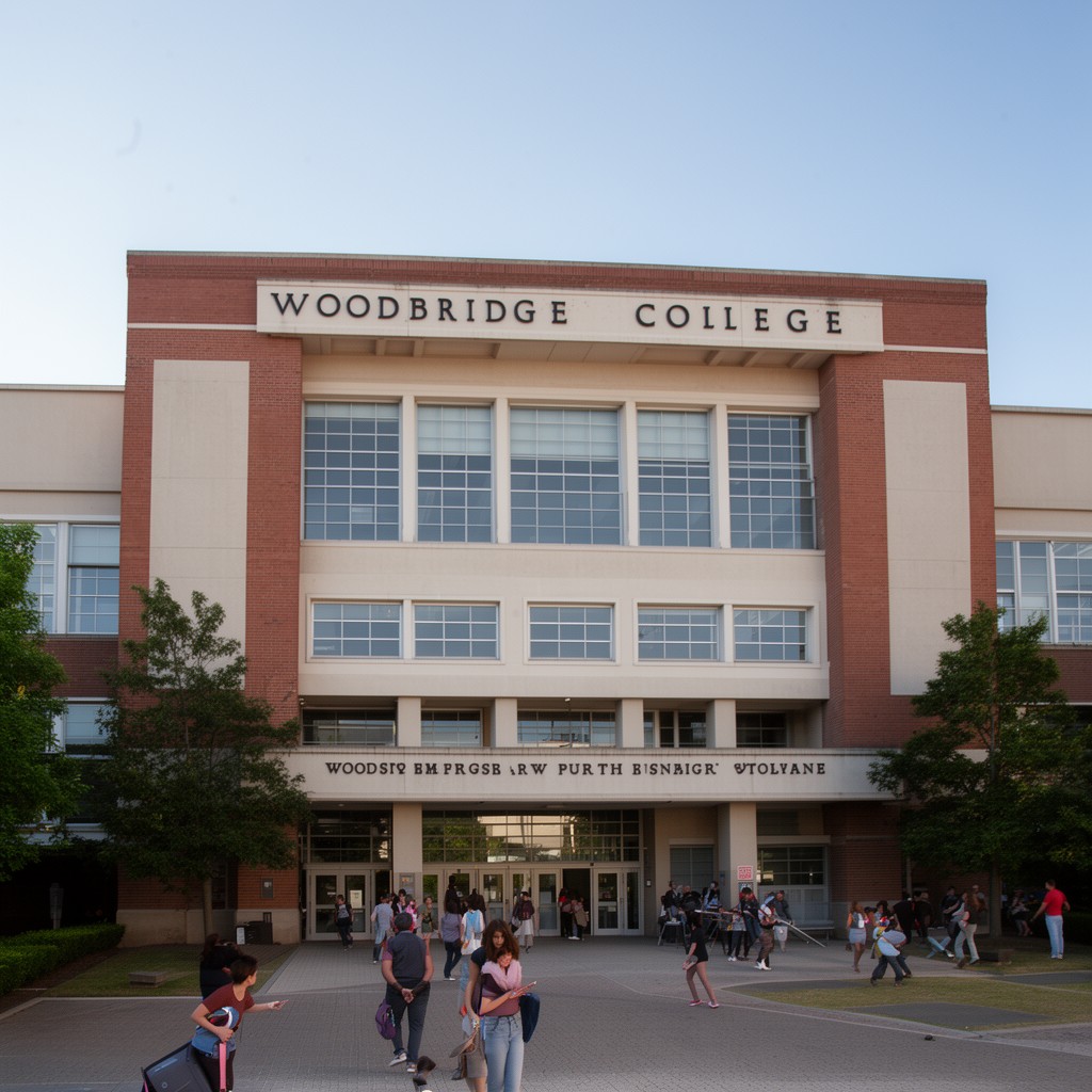 AI-generated illustration of Woodbridge College