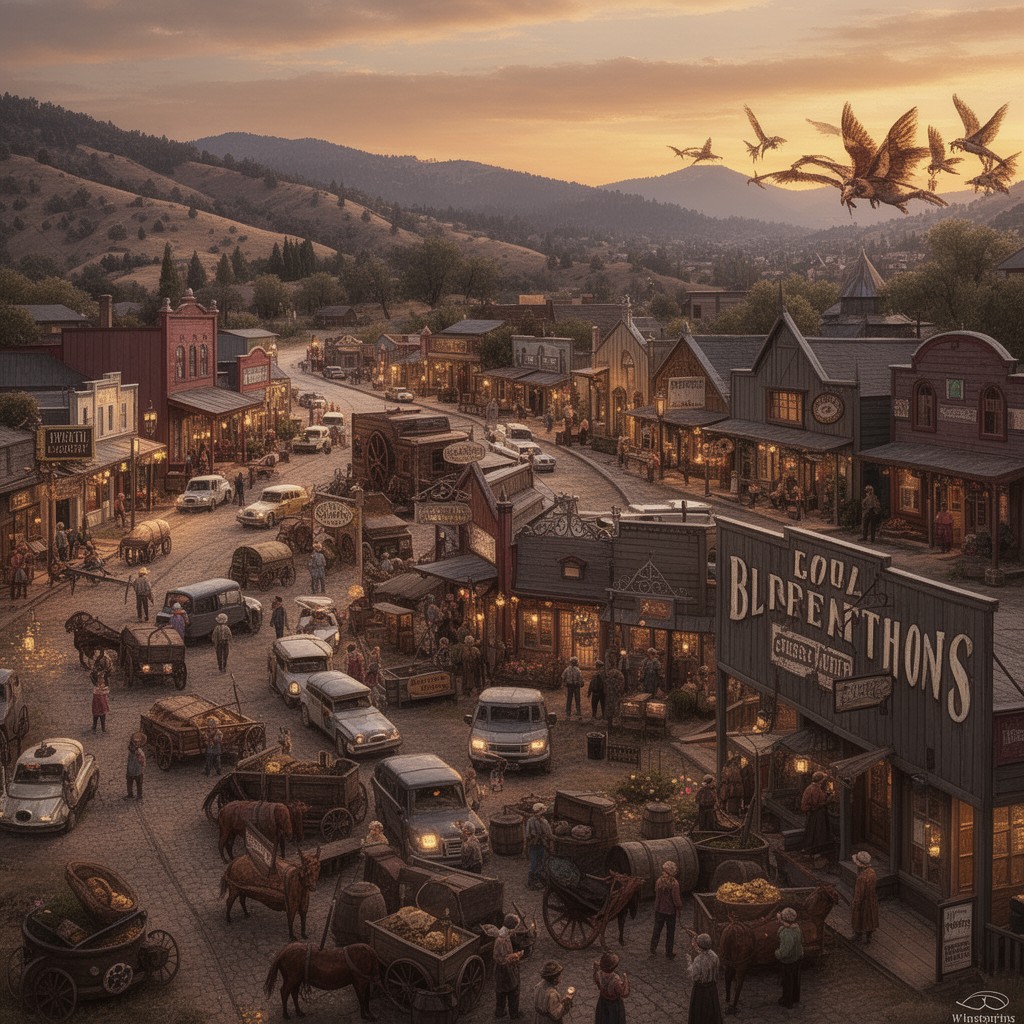 AI-generated illustration of Placerville