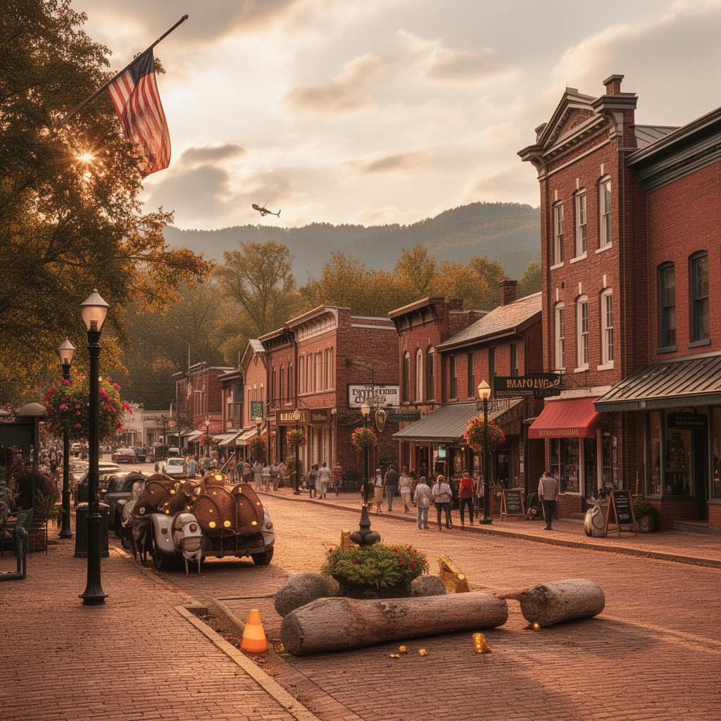 AI-generated illustration of Dahlonega, Georgia