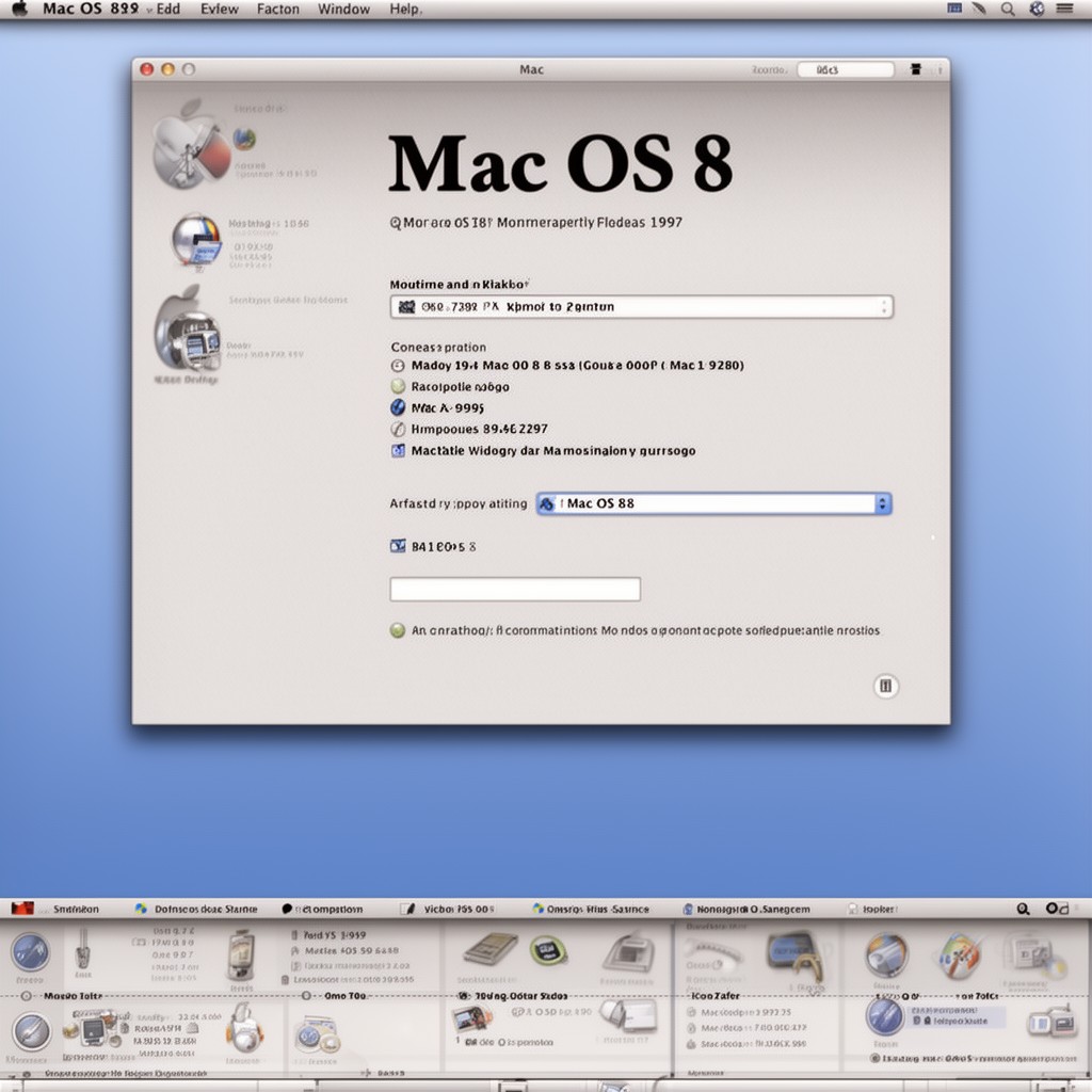 AI-generated illustration of Mac OS 8