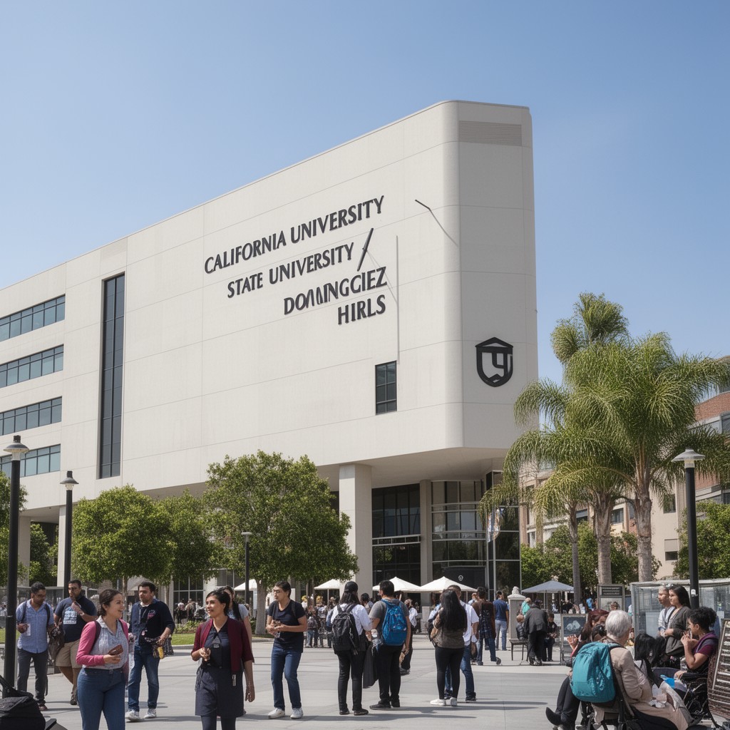 AI-generated illustration of California State University, Dominguez Hills
