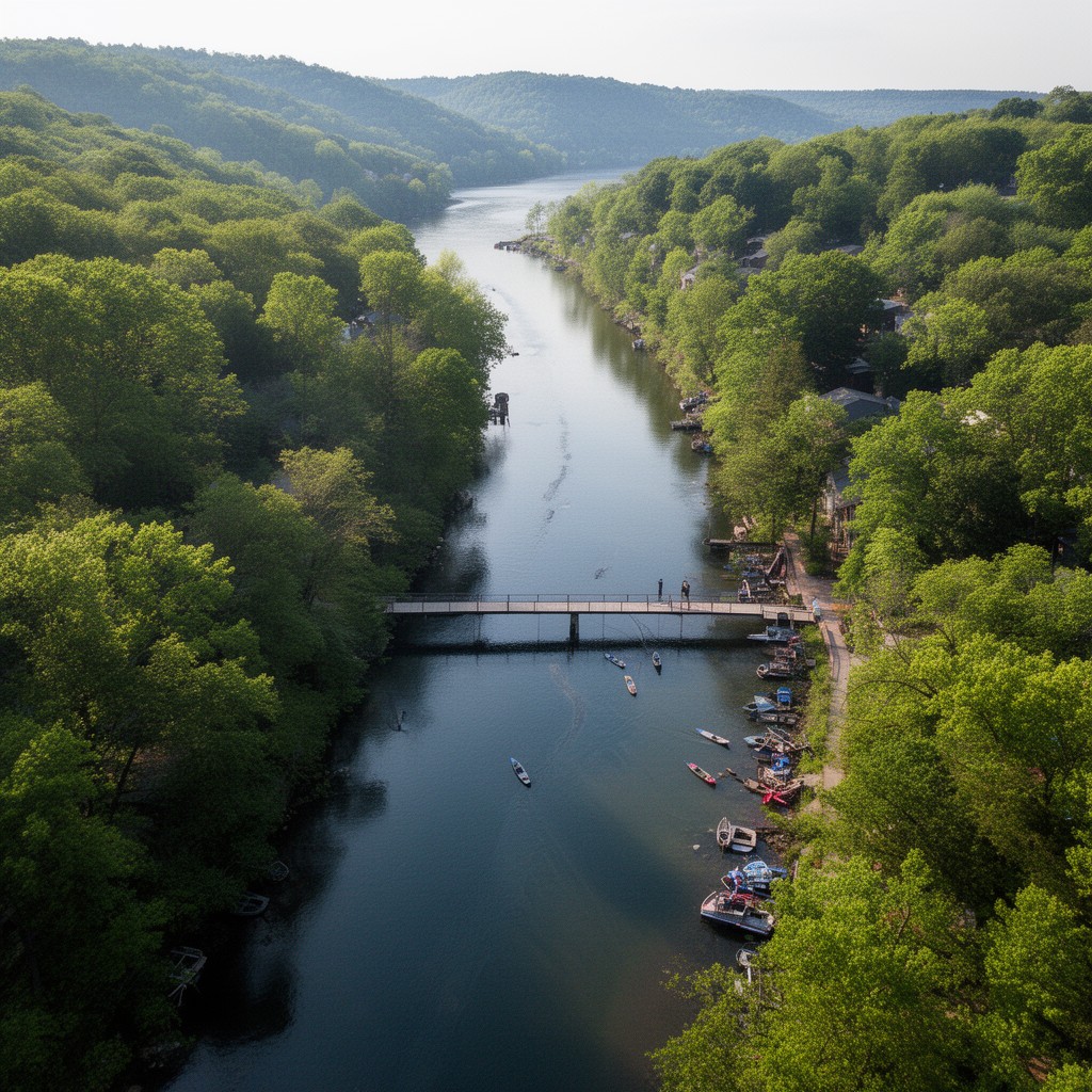 AI-generated illustration of Cayuga Inlet
