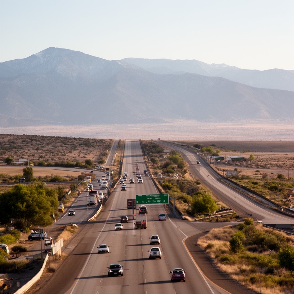 AI-generated illustration of Interstate 15