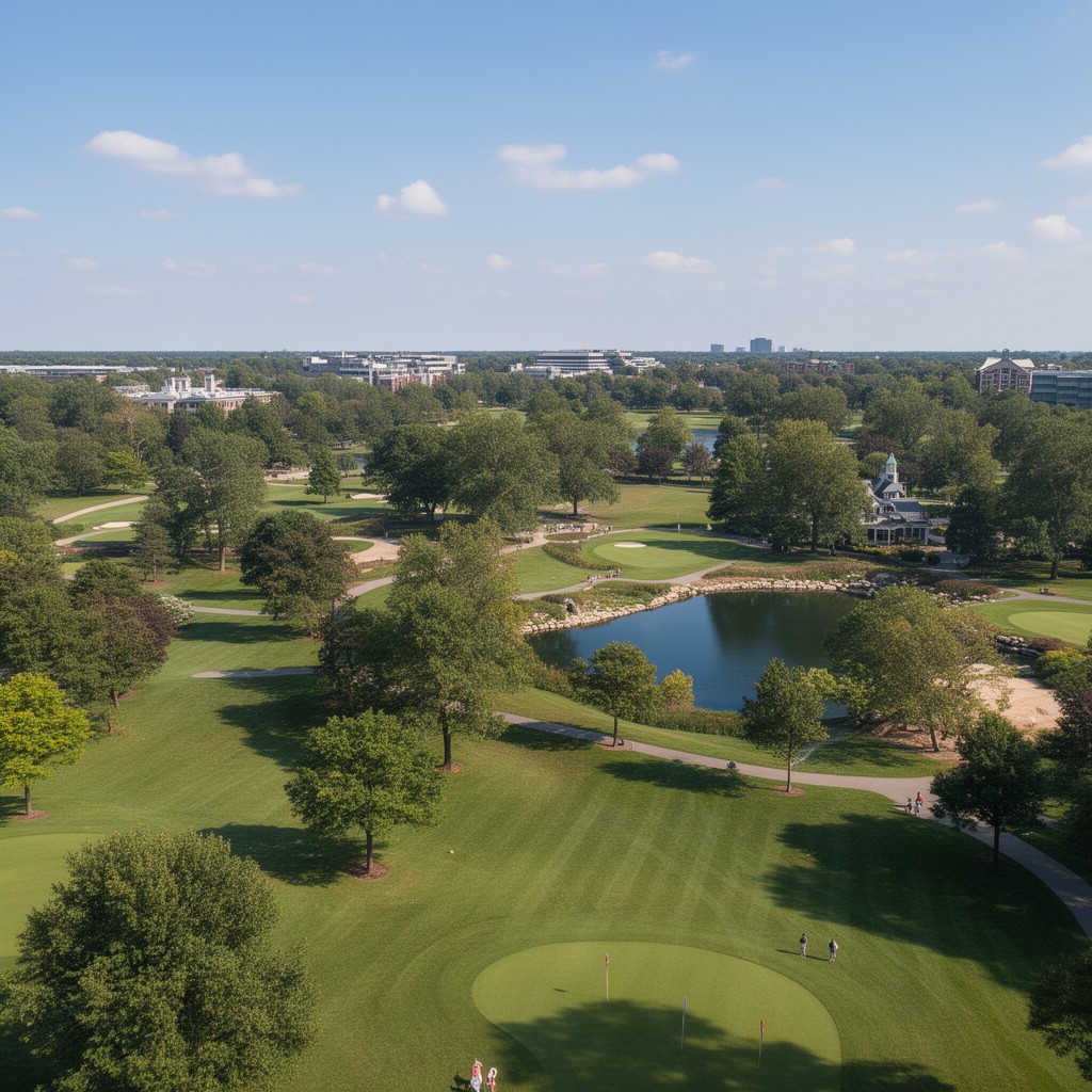 AI-generated illustration of Oak Brook, Illinois