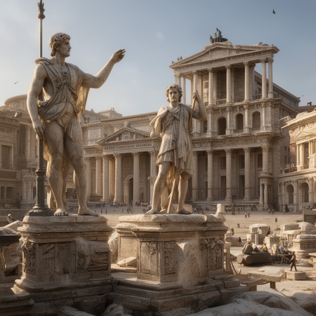 AI-generated illustration of Apollodorus of Damascus
