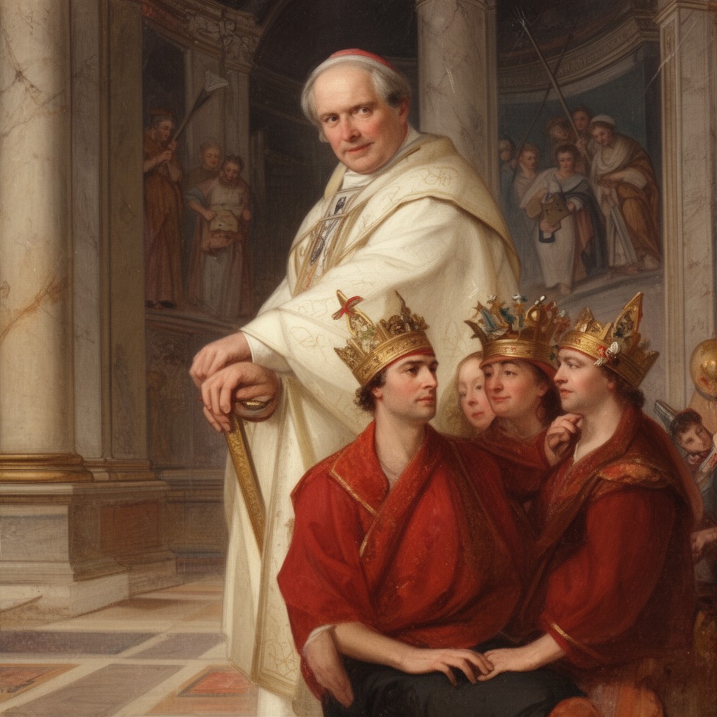 AI-generated illustration of Pope Boniface IV