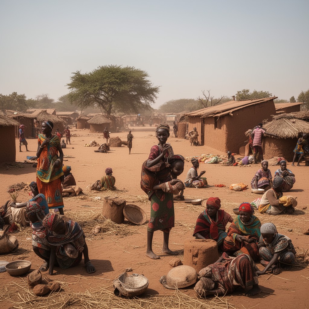 AI-generated illustration of Burkina Faso