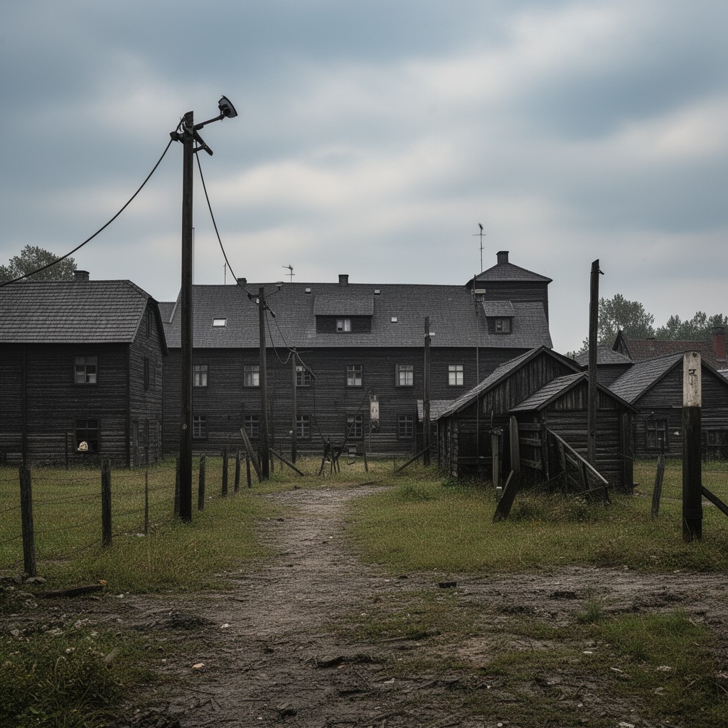 AI-generated illustration of Treblinka