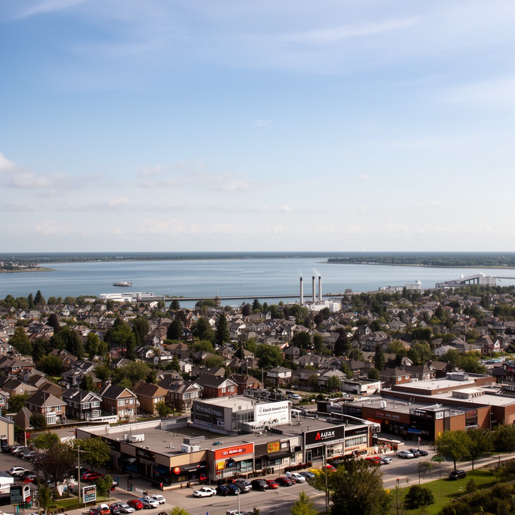 AI-generated illustration of Ajax, Ontario