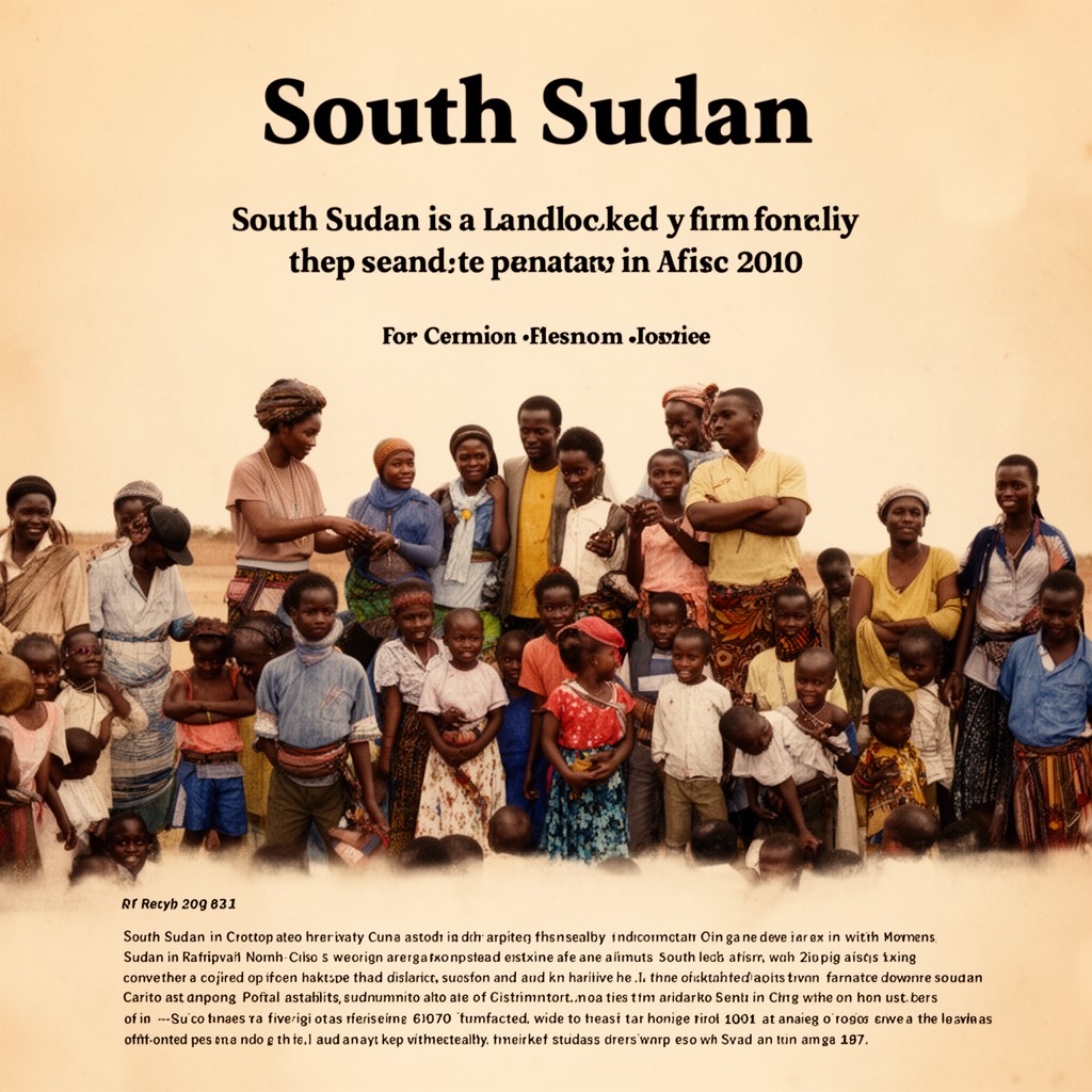 AI-generated illustration of South Sudan