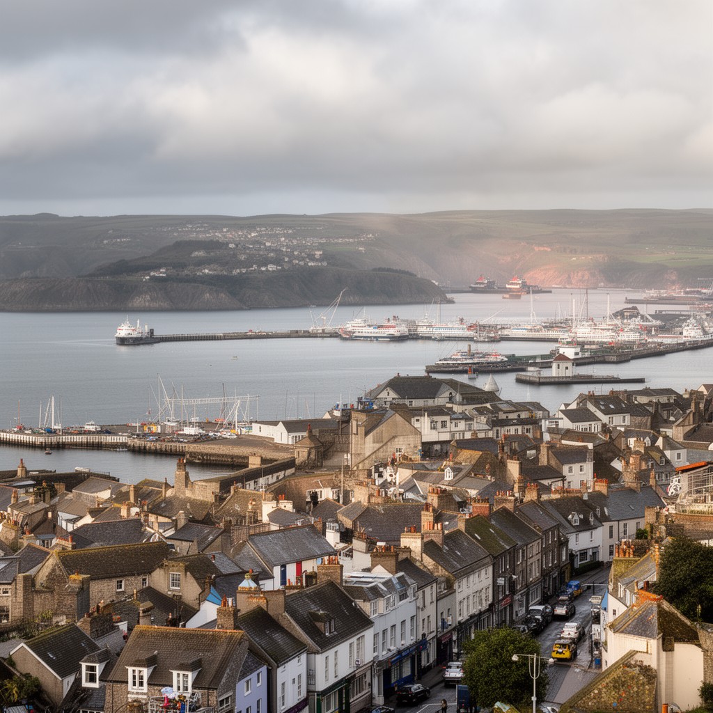 AI-generated illustration of Fishguard