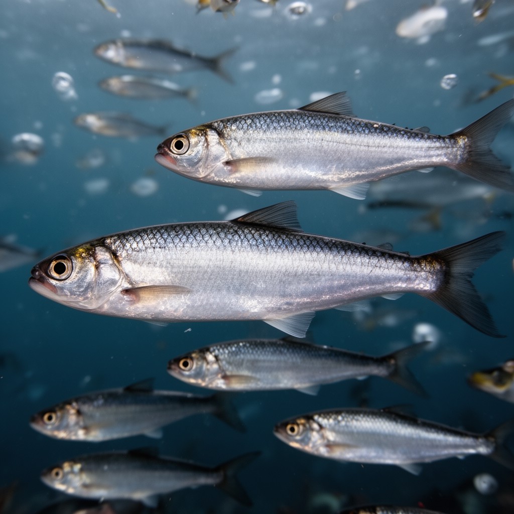 AI-generated illustration of Atlantic herring