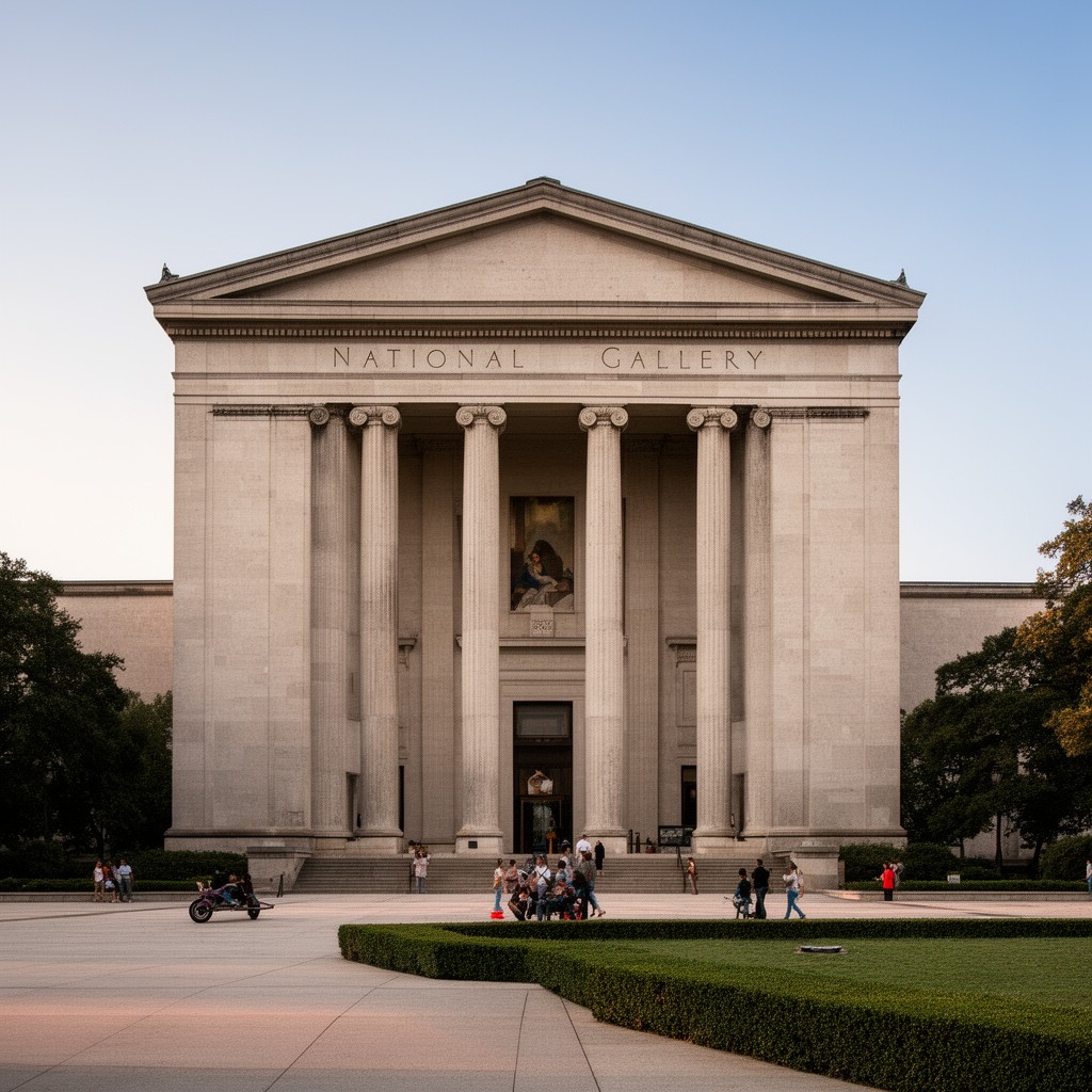 AI-generated illustration of National Gallery of Art