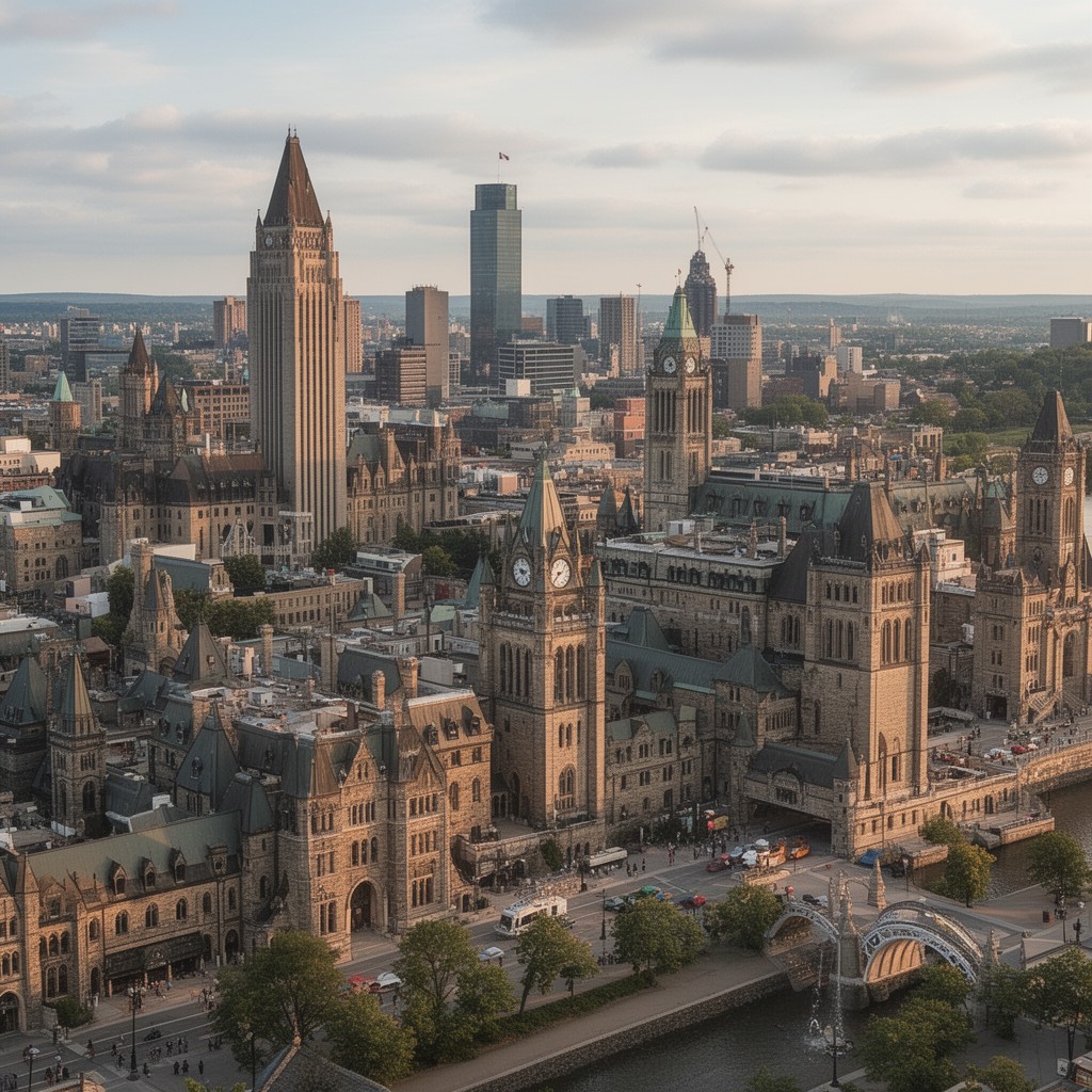 AI-generated illustration of Ottawa