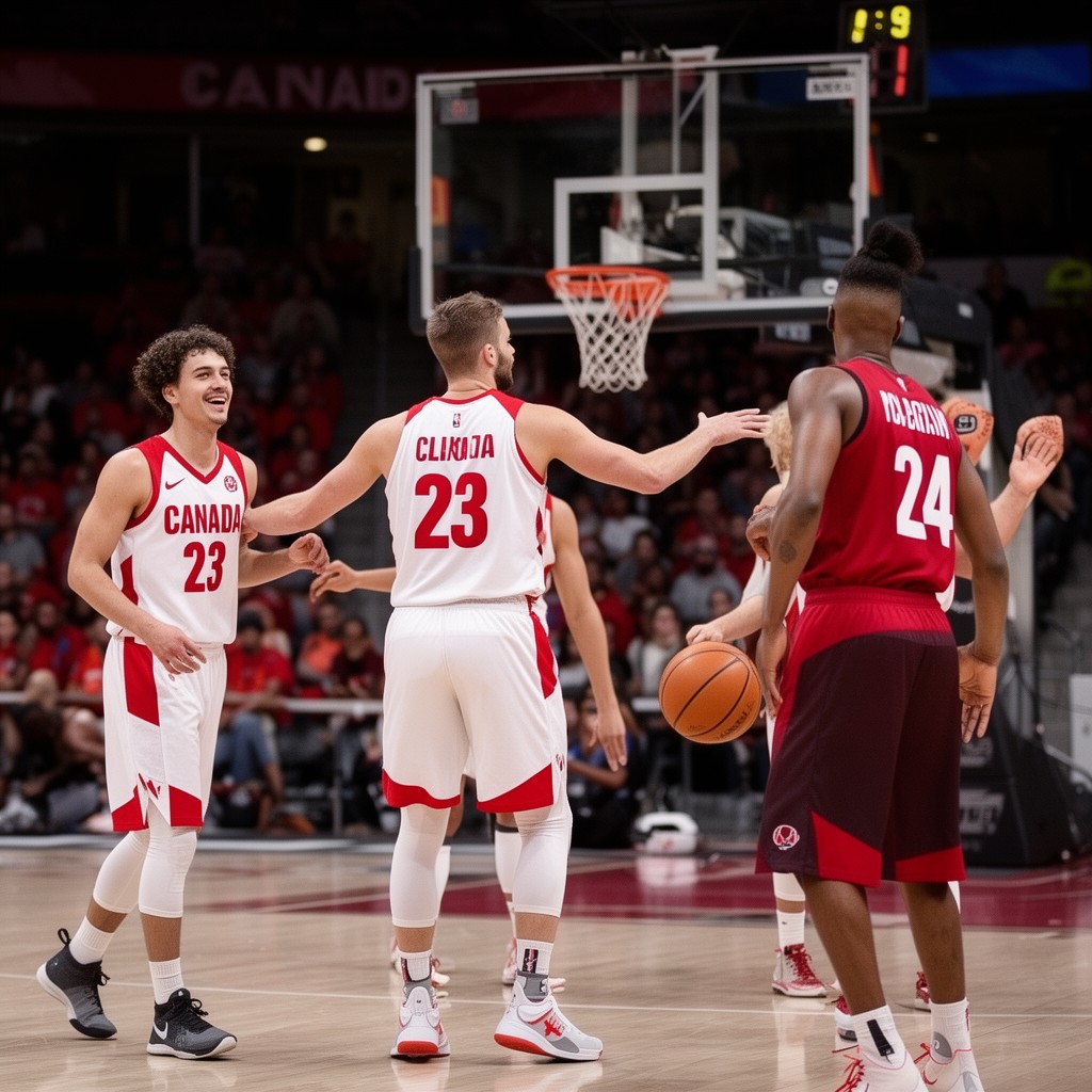 AI-generated illustration of Canada men’s national basketball team