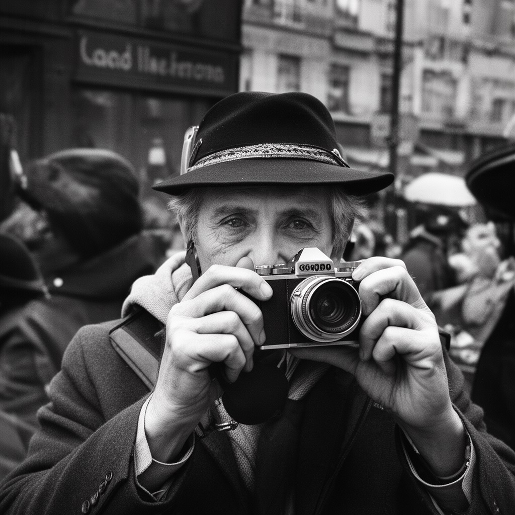 AI-generated illustration of Henri Cartier-Bresson