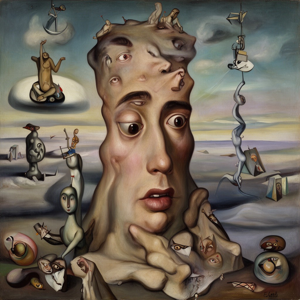 AI-generated illustration of The Great Masturbator
