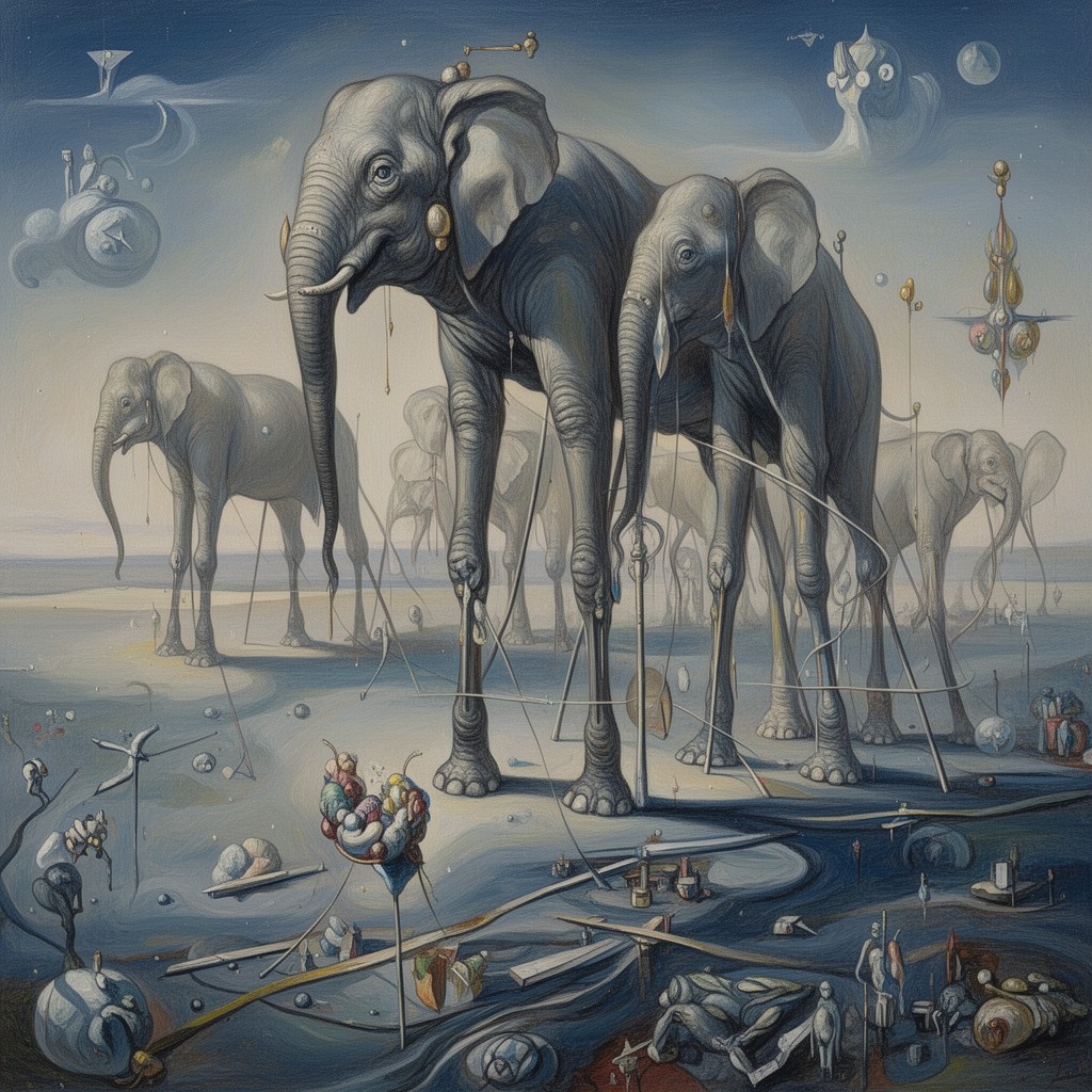 AI-generated illustration of The Elephants