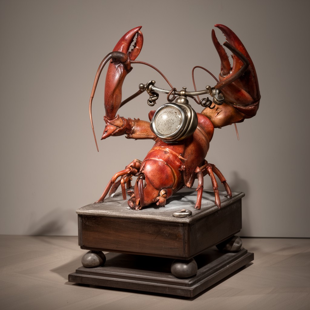 AI-generated illustration of Lobster Telephone